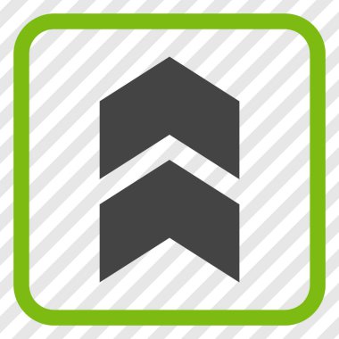 Vektör simgesi bir çerçeve içinde yukarı kayması