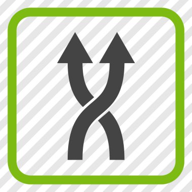 Vektör simge yukarı okları bir çerçevede shuffle