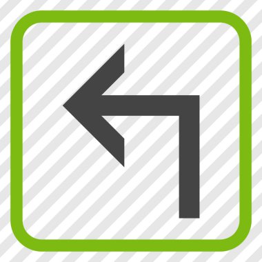 Sol vektör simge bir çerçevede açmak