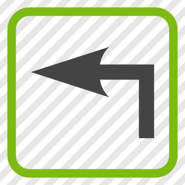 Sol vektör simge bir çerçevede açmak