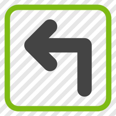 Sol vektör simge bir çerçevede açmak