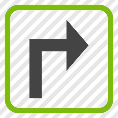 Doğru vektör simge bir çerçevede açmak