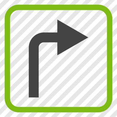 Doğru vektör simge bir çerçevede açmak