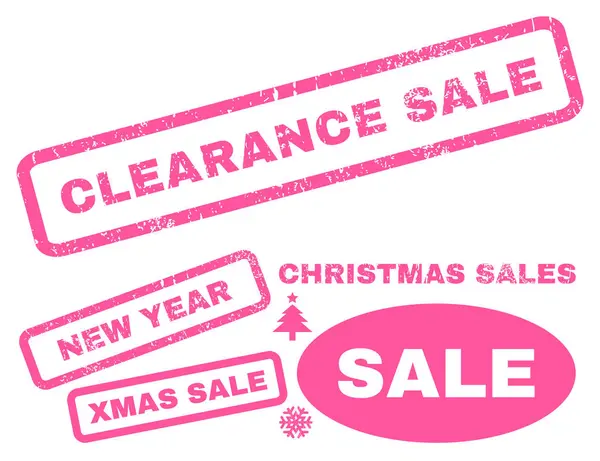 Clearance Sale Rubber Stamp — Stock Vector