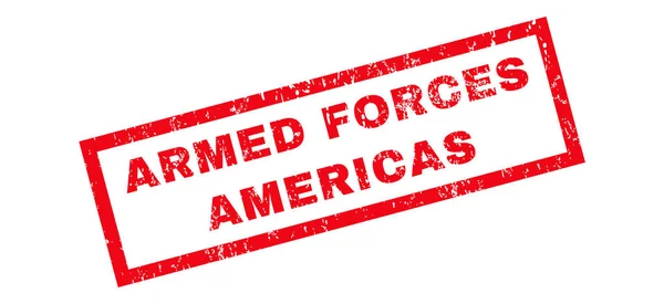 Armed Forces Americas Rubber Stamp — Stock Vector