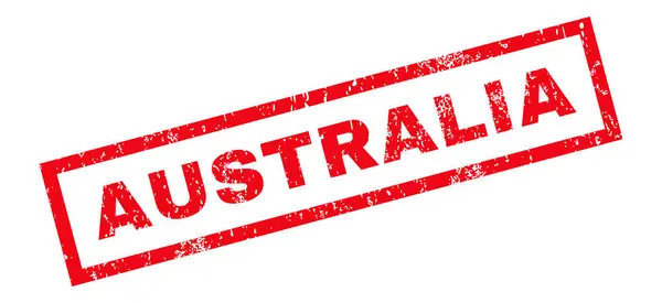 Αυστραλία καουτσούκ σφραγίδα — Διανυσματικό Αρχείο