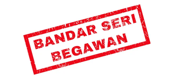 Резиновая марка Бандара Сери Бегавана — стоковый вектор