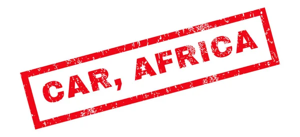 Autó Afrika gumibélyegző — Stock Vector
