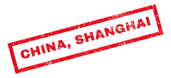 Carimbo de borracha de Shanghai China —  Vetores de Stock
