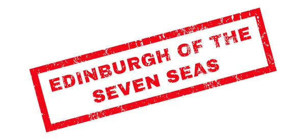 Edinburgh der sieben Meere Gummimarke — Stockvektor