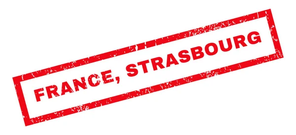 Frankreich strasbourg rubber stamp — Stockvektor