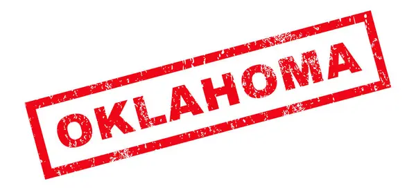 Oklahoma Sello de goma — Vector de stock