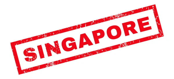 Singapur Sello de goma — Vector de stock