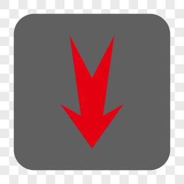 Yuvarlatılmış Kare düğme aşağı ok