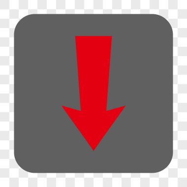 Yuvarlatılmış Kare düğme aşağı ok