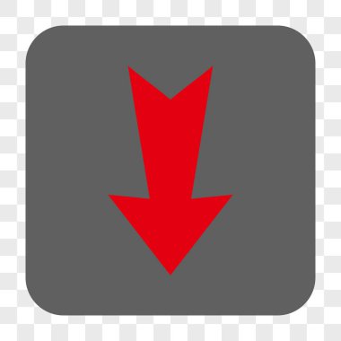 Yuvarlatılmış Kare düğme aşağı ok