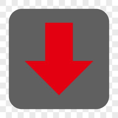 Yuvarlatılmış Kare düğme aşağı ok