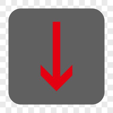 Yuvarlatılmış Kare düğme aşağı ok