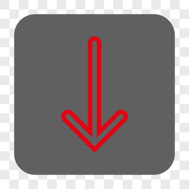 Yuvarlatılmış Kare düğme aşağı ok