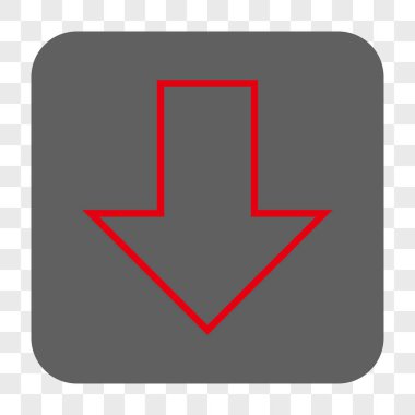 Yuvarlatılmış Kare düğme aşağı ok