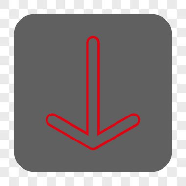 Yuvarlatılmış Kare düğme aşağı ok