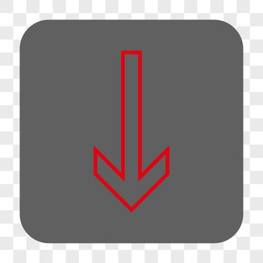 Yuvarlatılmış Kare düğme aşağı ok