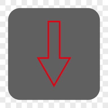 Yuvarlatılmış Kare düğme aşağı ok