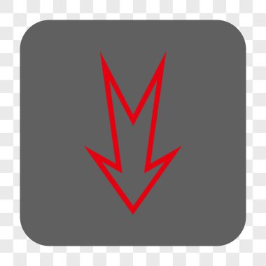 Yuvarlatılmış Kare düğme aşağı ok