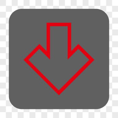 Yuvarlatılmış Kare düğme aşağı ok