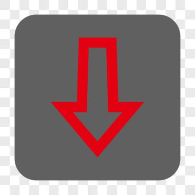 Yuvarlatılmış Kare düğme aşağı ok