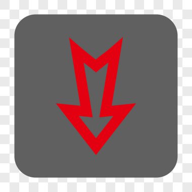 Yuvarlatılmış Kare düğme aşağı ok