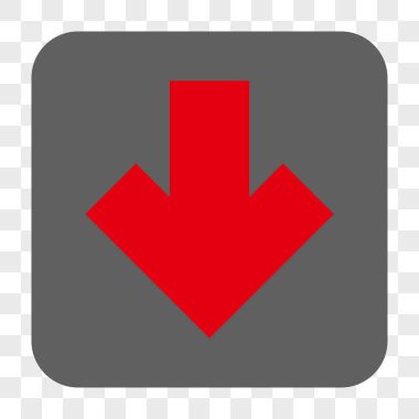 Yuvarlatılmış Kare düğme aşağı ok