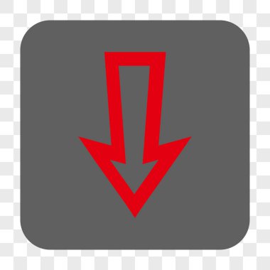 Yuvarlatılmış Kare düğme aşağı ok