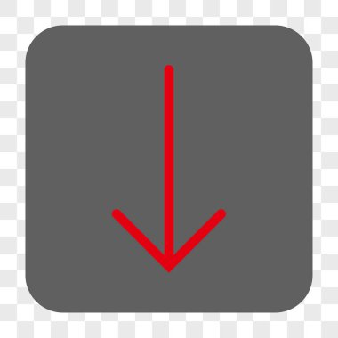 Yuvarlatılmış Kare düğme aşağı ok