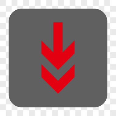 Yuvarlatılmış Kare düğme aşağı ok