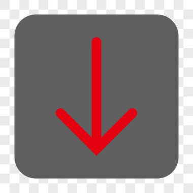 Yuvarlatılmış Kare düğme aşağı ok