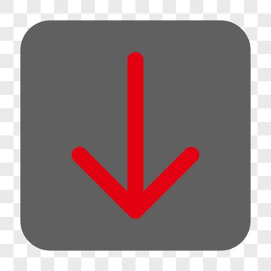 Yuvarlatılmış Kare düğme aşağı ok