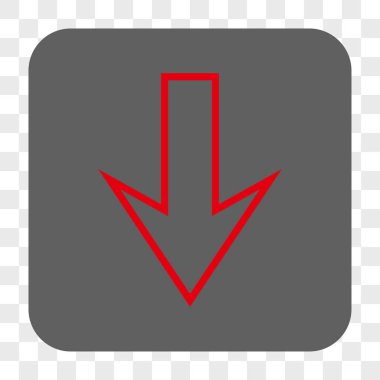 Yuvarlatılmış Kare düğme aşağı ok