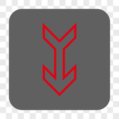 Yuvarlatılmış Kare düğme aşağı ok