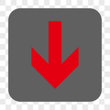 Yuvarlatılmış Kare düğme aşağı ok