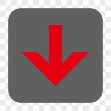 Yuvarlatılmış Kare düğme aşağı ok