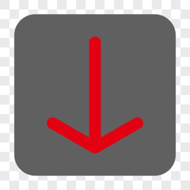 Yuvarlatılmış Kare düğme aşağı ok