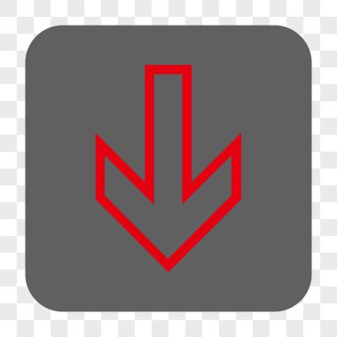 Yuvarlatılmış Kare düğme aşağı ok