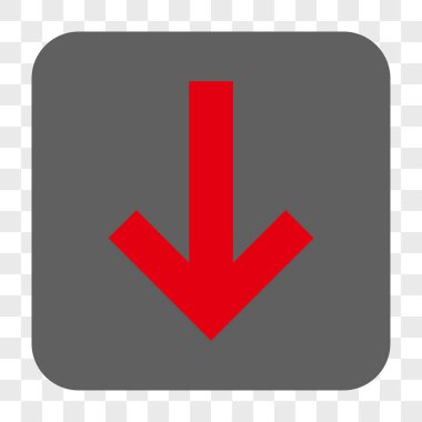 Yuvarlatılmış Kare düğme aşağı ok