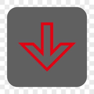 Yuvarlatılmış Kare düğme aşağı ok