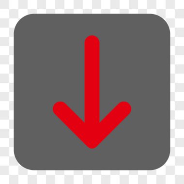 Yuvarlatılmış Kare düğme aşağı ok