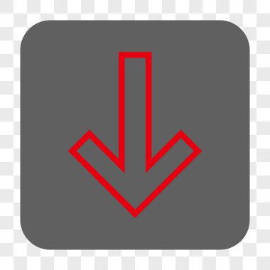 Yuvarlatılmış Kare düğme aşağı ok