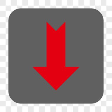 Yuvarlatılmış Kare düğme aşağı ok