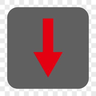 Yuvarlatılmış Kare düğme aşağı ok