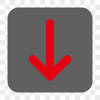 Yuvarlatılmış Kare düğme aşağı ok